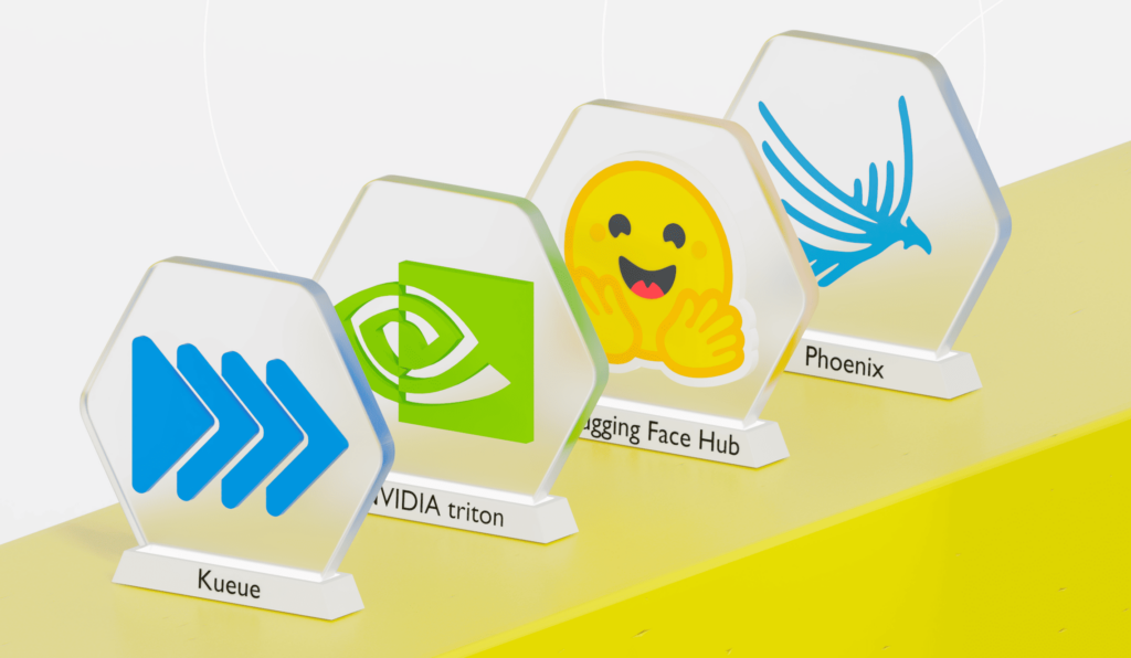 Оставили элементы ИИ-инфраструктуры: Kueue, NVIDIA triton, Higging Face Hub, Phoenix 
